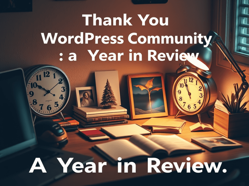 Thank You WordPress Community: A Year in&nbsp;Review